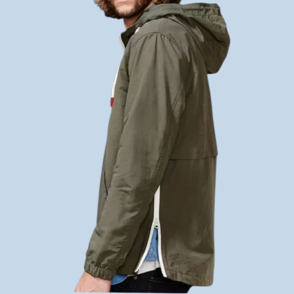 CPO Provisions  Raincoat Windbreaker Jacket Side Zipper Mens Sage Large - Picture 3 of 16